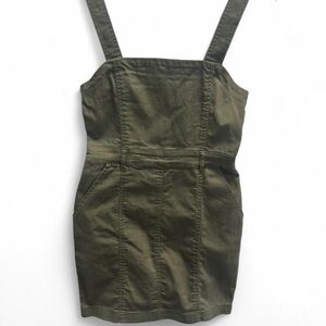 Forever 21 Denim Olive Green Dress